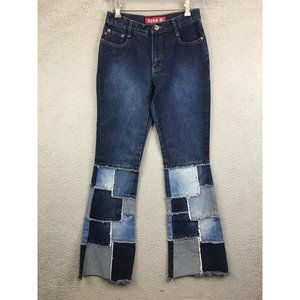 Vintage Y2K Zana Di Patchwork Flare Jeans Size 3